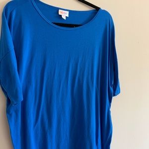 LulaRoe Irma Blue Tunic